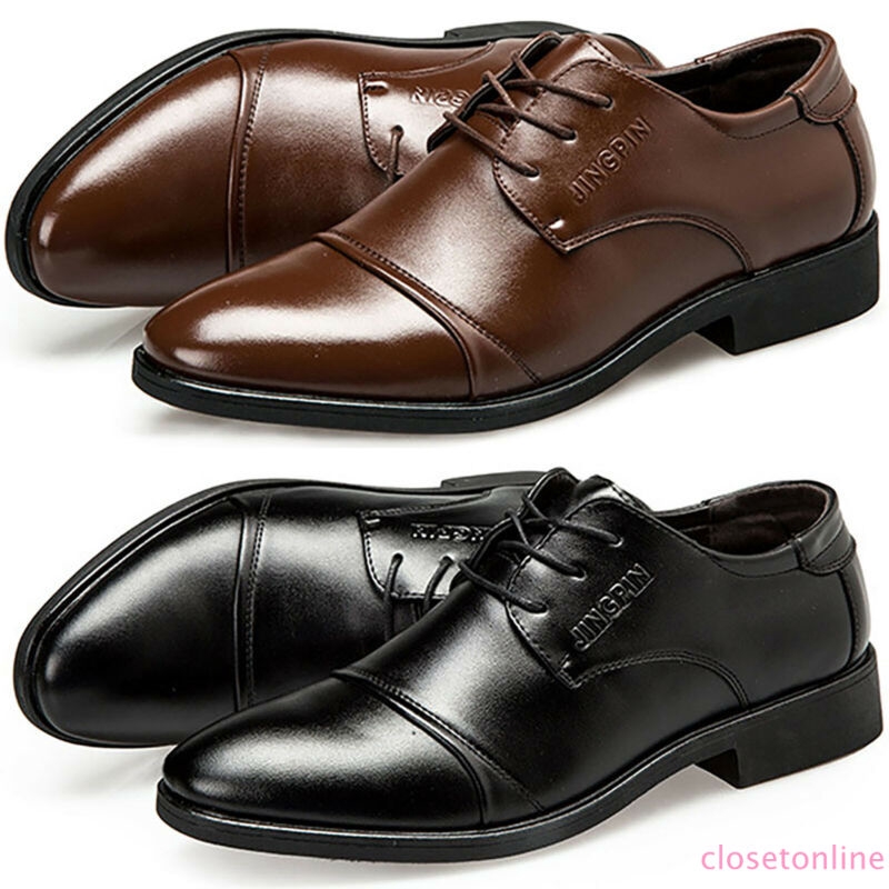 men's pointed leather shoes