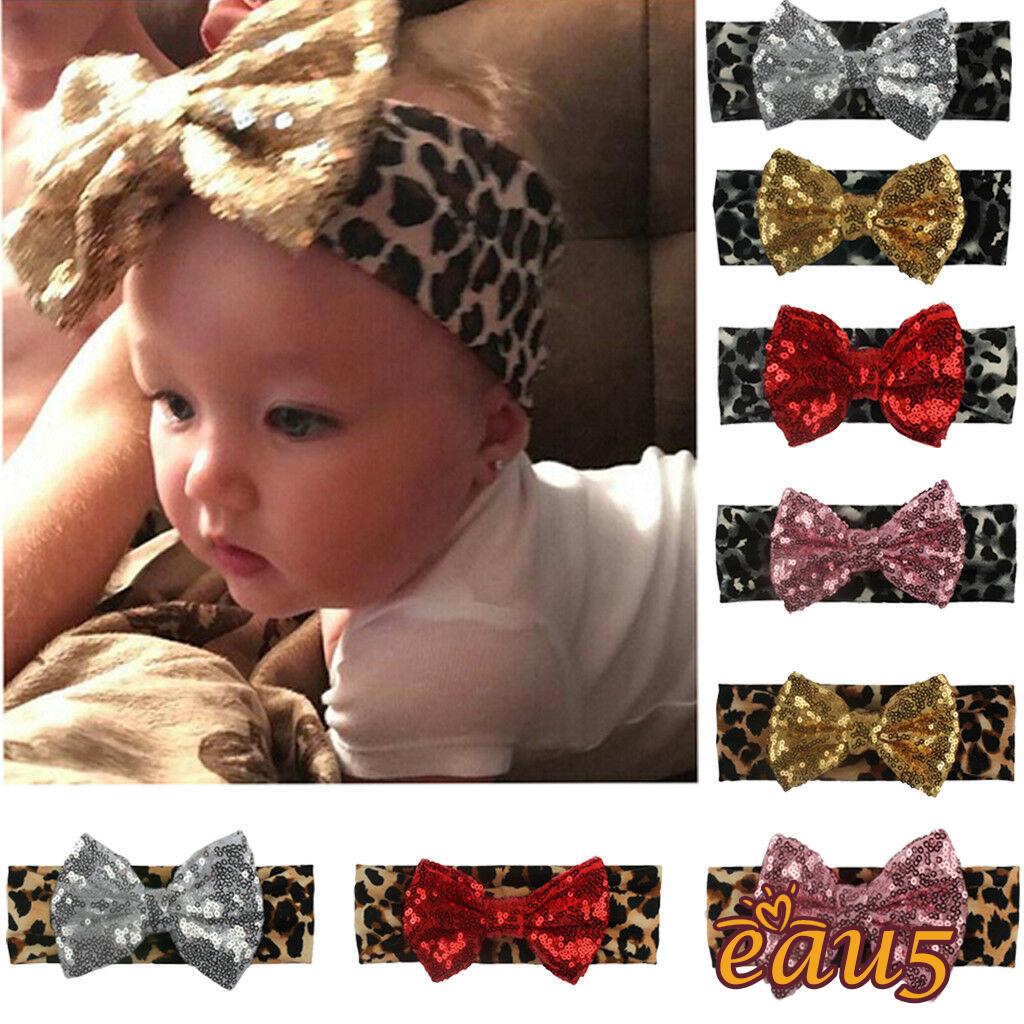 leopard print baby headband