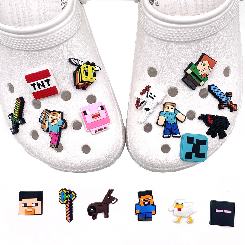 Croc Jibitz Original Game Minecraft Shoe Charms Jibbitz for Kids