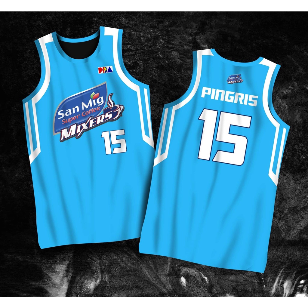 SAN MIG SUPER COFFEE MIXERS PINGRIS #15 PBA JERSEY DESIGN FULL ...