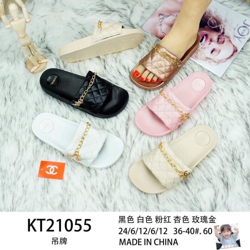 ADD 1-2 SIZE!! Ladies Trendy Korean Chanel Chain Slide Sandals | Shopee  Philippines