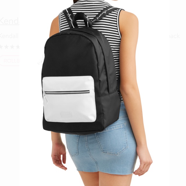 kendall and kylie black backpack