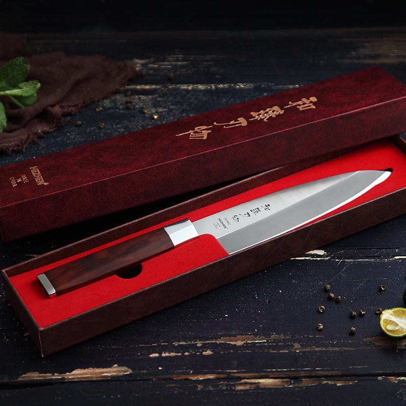 HEZHEN 180mm Deba Knife Japanese Sashimi Sushi Knife High Carbon