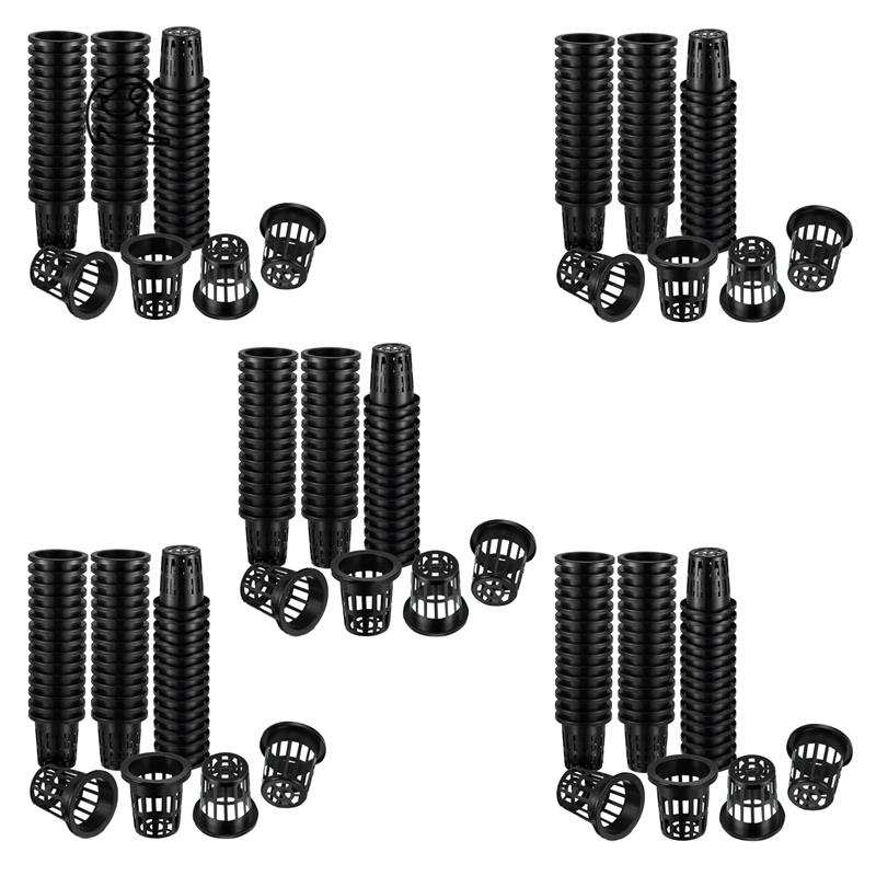 500 Pack 1.77 Inch Net Cups Slotted Mesh Wide Lip Filter Plant Net Pot
