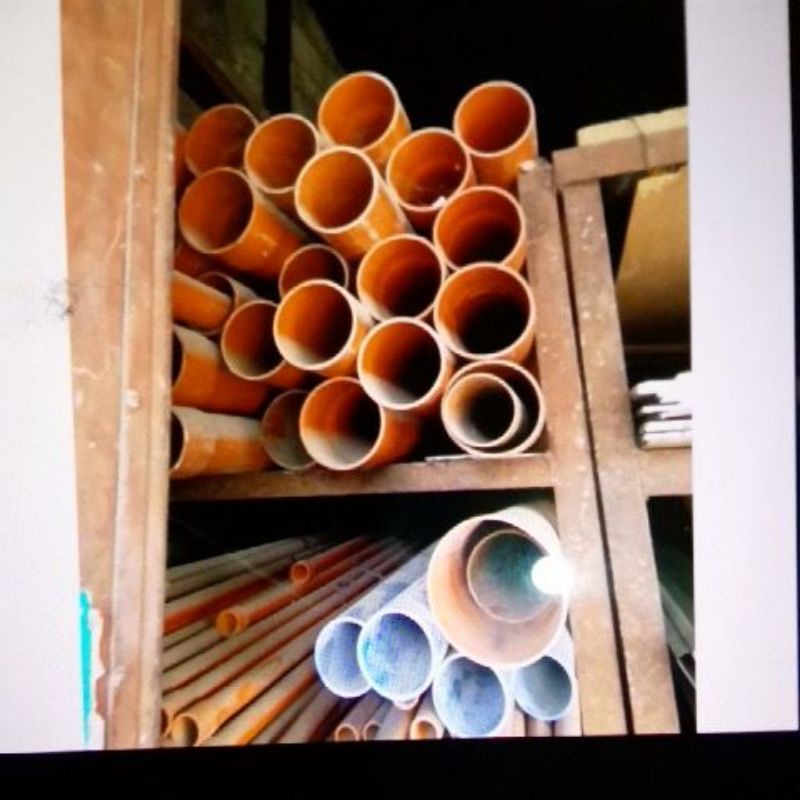 PVC "Neltex" Makapal ORANGE Pipe "BIG Sizes" 2", 3", 4" Sold per 50cm