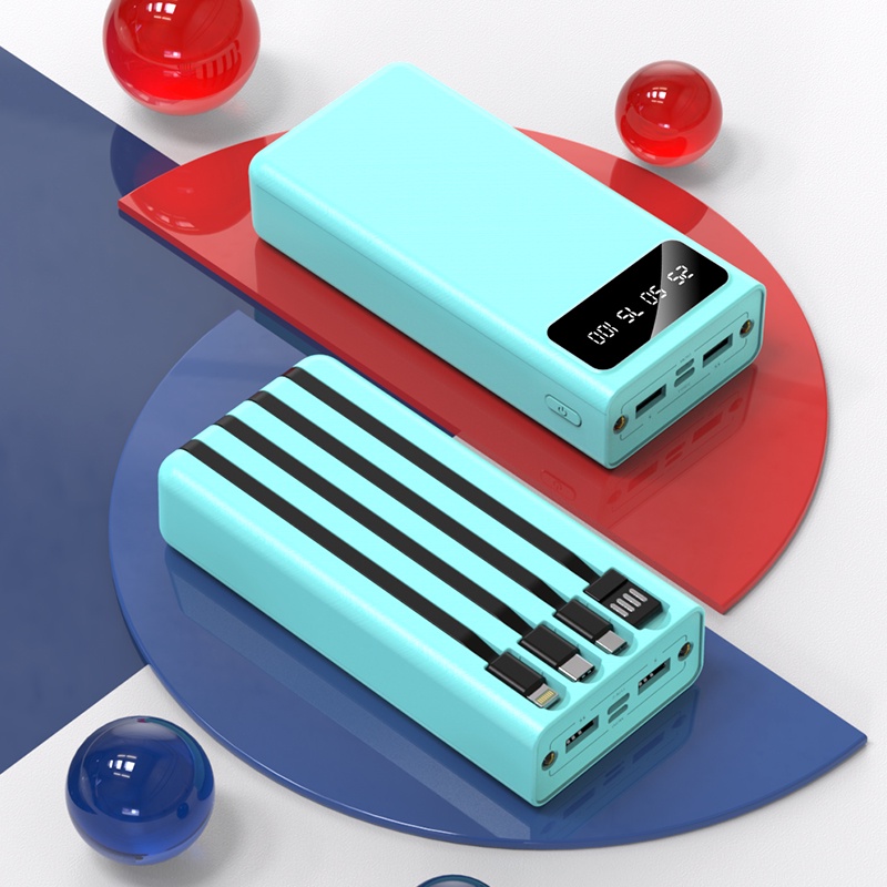 3.1A Fast Charging Powerbank With Torch 20000mAH Powerbank Builtin 4