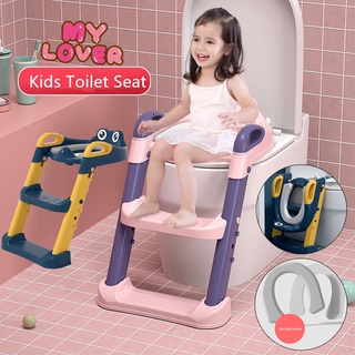 Foldable Baby Toilet Seat Kids Toilet With Ladder Child Potty Chair Toilet Trainer Seat