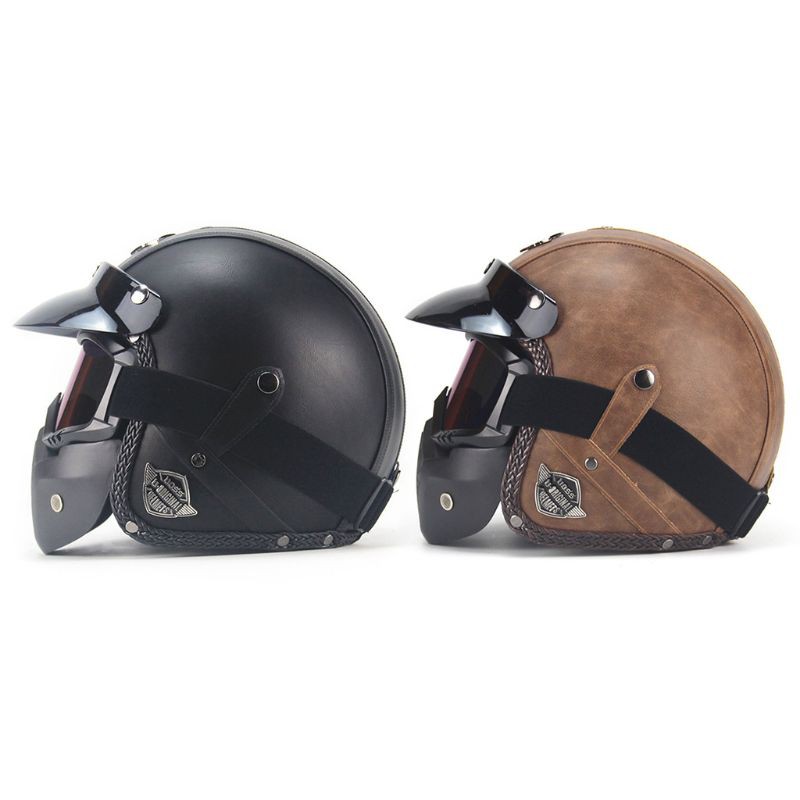 leather bike helmet