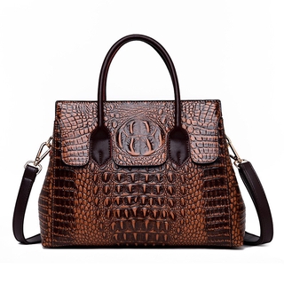 Women Genuine Leather Handbags Women Luxury Handbags Women Bags Designer Crossbody Bags for Women Crocodile Handbags Retro Tote Bags Female Handbag