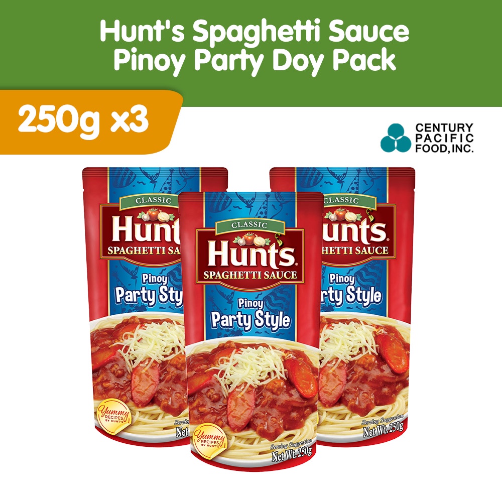 Hunts Spaghetti Sauce Pinoy Party Doy 250g Pack Of 3 Shopee Philippines 4592