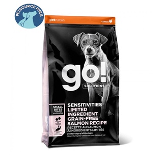 top breed dog food PETSOURCE GO! SENSITIVITIES LIMITED INGREDIENT GRAIN-FREE SALMON SMALL BITES DOG