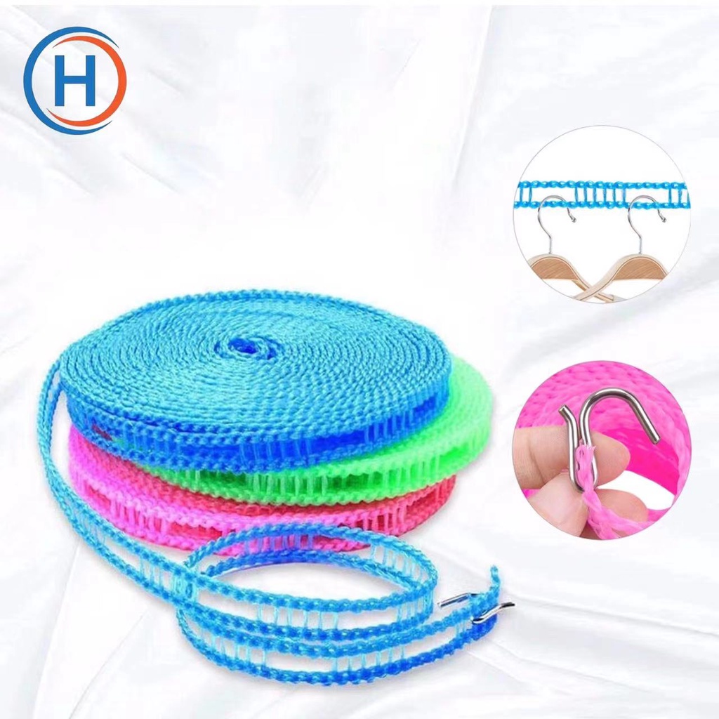 HEKKAW Clothes Line (5m)M Hanger Stop Rope Shopee Philippines
