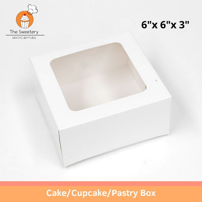 Cake/Cupcake/Pastry Pre-formed Box 6