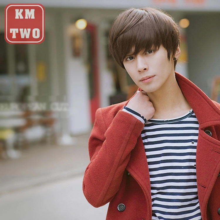 Korean Boys Wig Men S Hairstyle Students Short Hair Male Wig