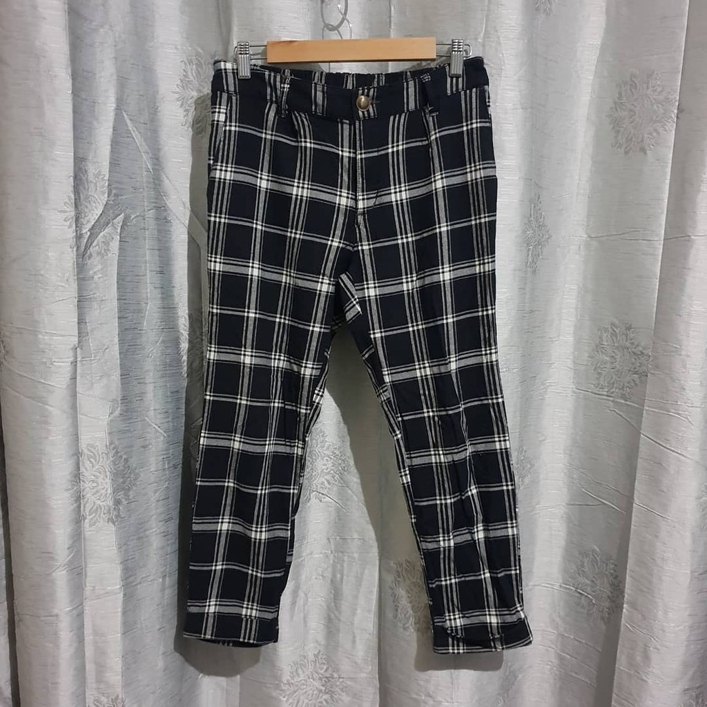 plaid 90s pants