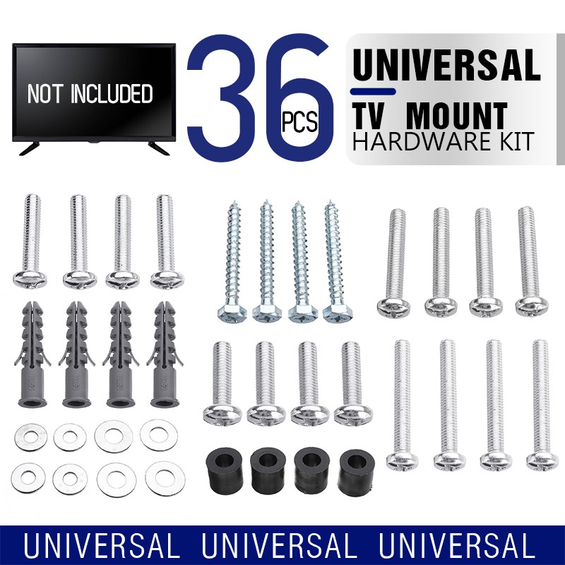*Good Quality* ??NEW 36PCS TV Mount Hardware Kit Wall Mount Screw