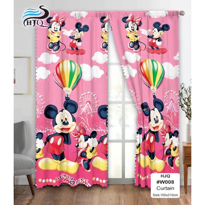 Mickey Mouse Curtain Kid Birthday Party DecorHello Kitty Kurtina ...