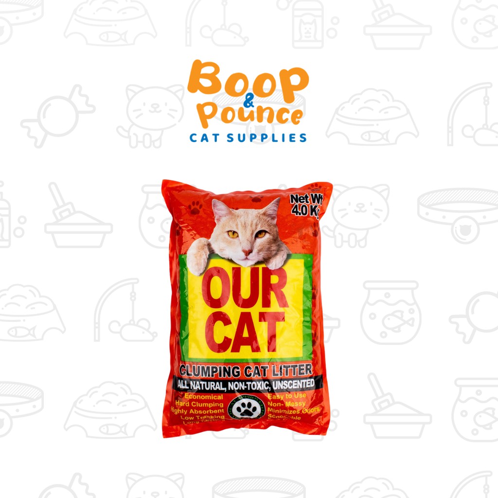 OUR CAT AllNatural Clumping Cat Litter Unscented 4kg Shopee Philippines