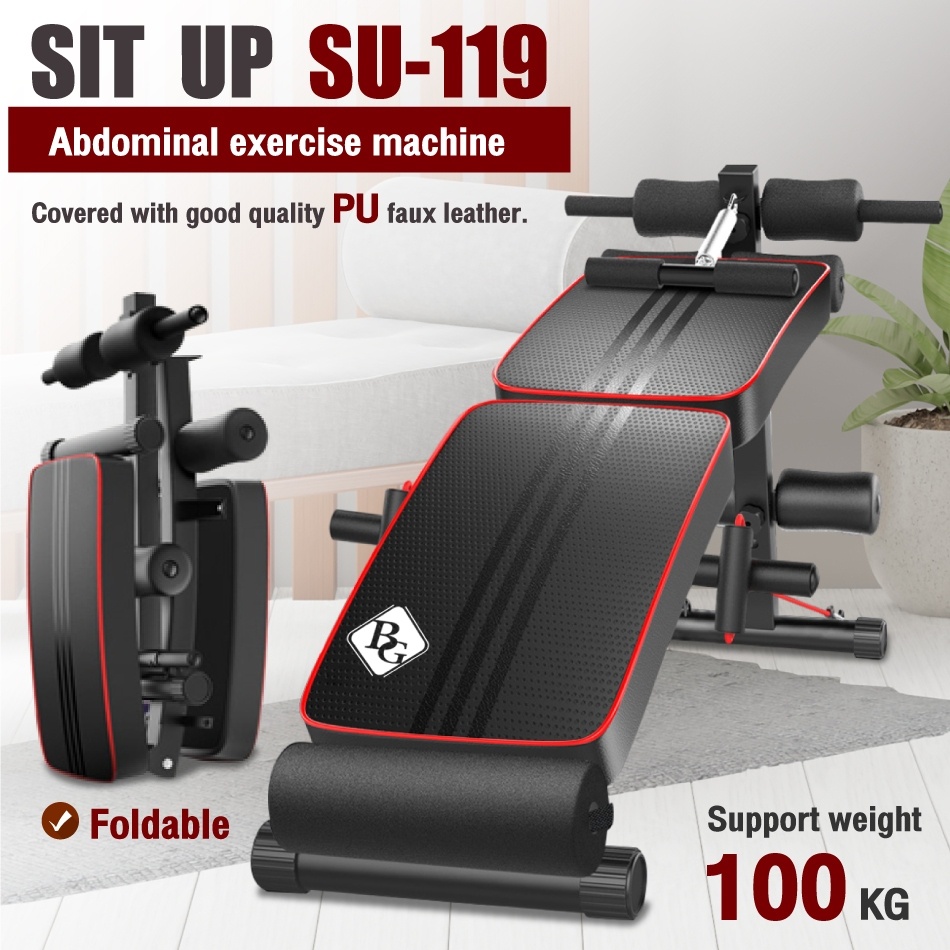 B&G Double Fold Fitness Bench Sports sit up bench exercise