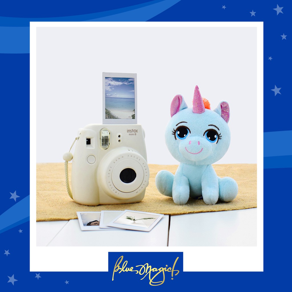 unicorn stuffed toy blue magic