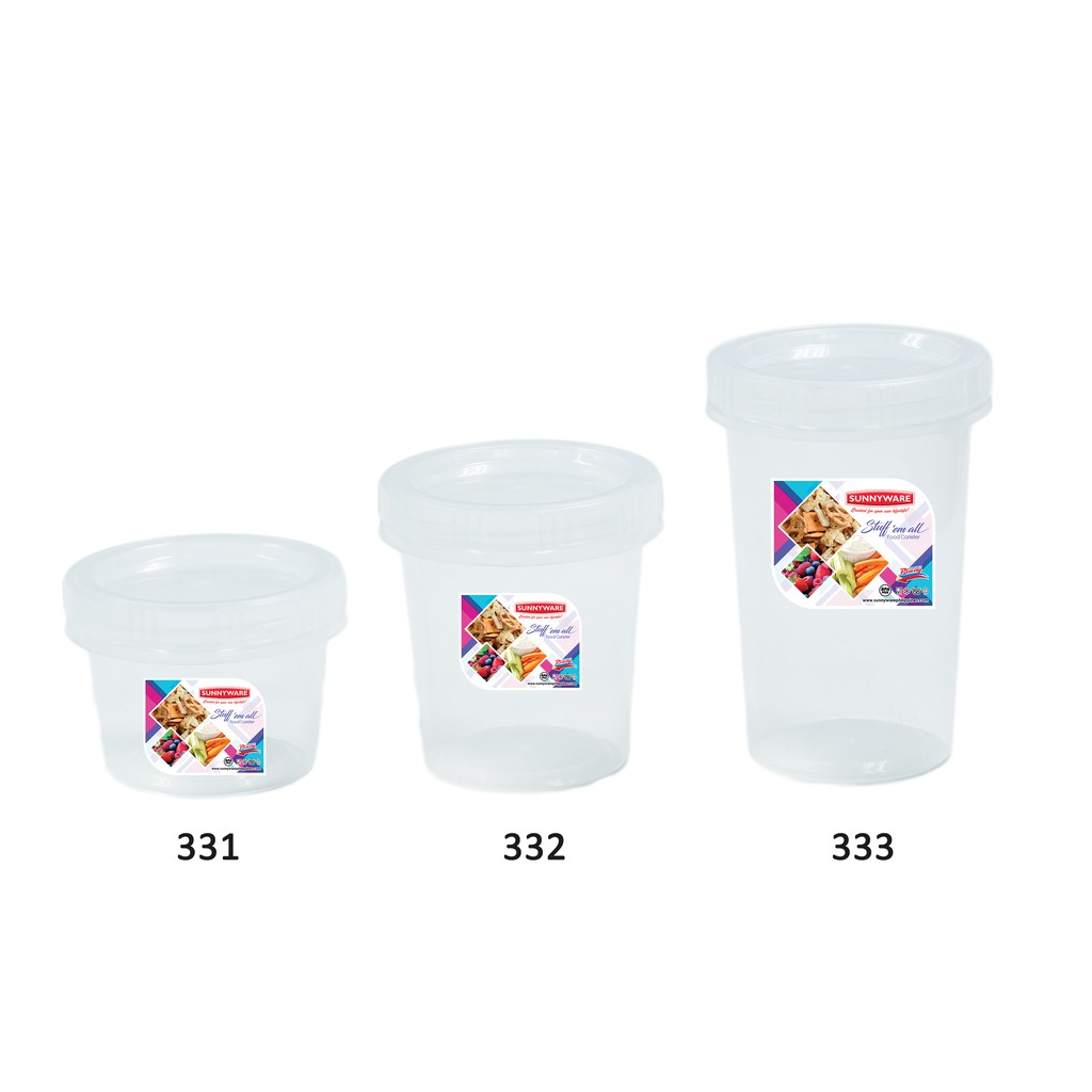 Sunnyware 331 400 ml Stuff 'em All Canister food container | Shopee ...
