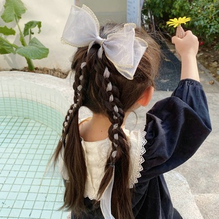 Korean Bowknot Hair Claw Sweet Streamer Bow Clips Princess Headdress Children Hair Accessories #8