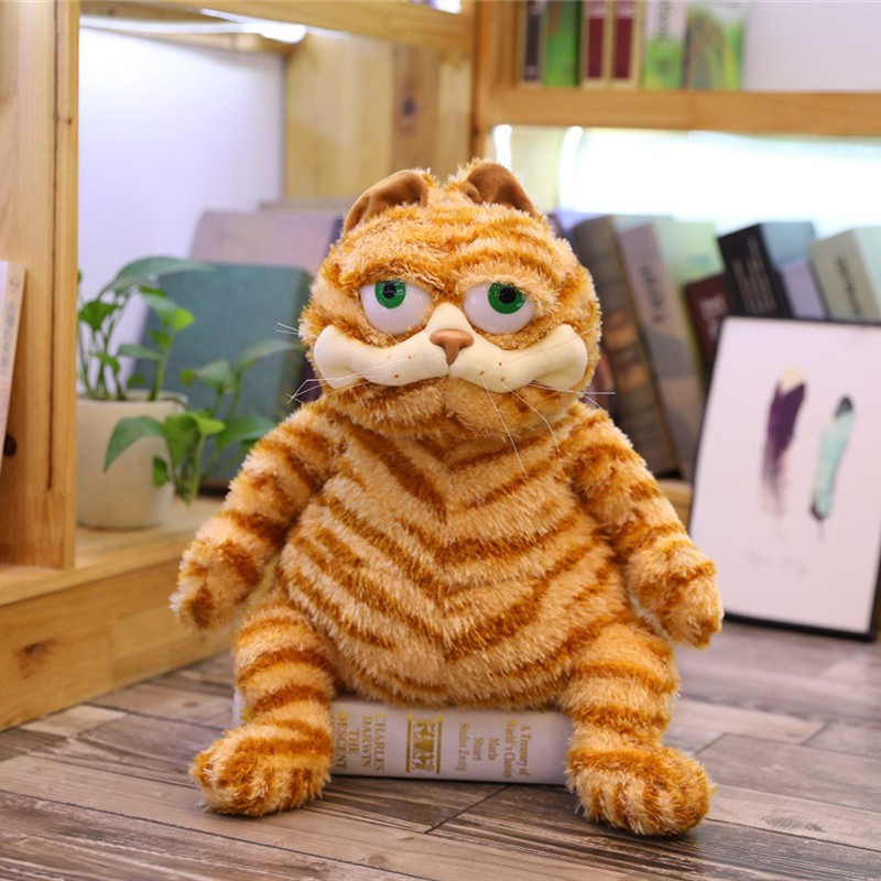 Drop Shipping Hot Sale Cute Big Eyes Yellow Fat Cat Garfield Plush Toy Soft  Stuffed Animal Children | Shopee Philippines