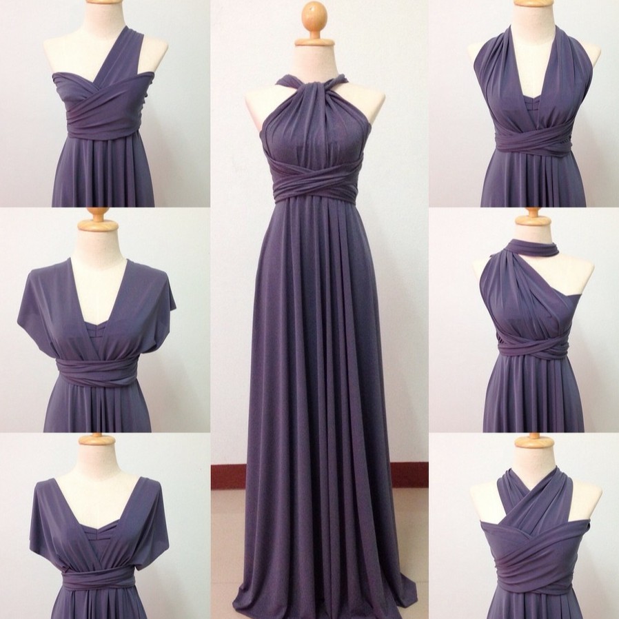 Gray Infinity Dress | Floorlength with tube | Cotton Spandex | Shopee ...