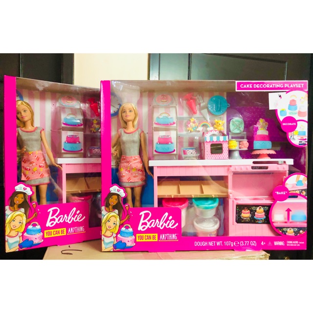 barbie cake decorating playset
