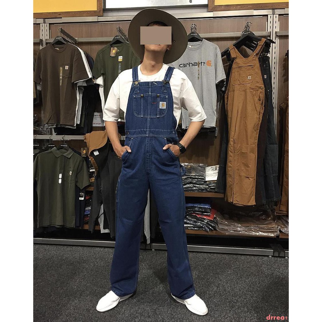 carhartt r08 denim bib overall