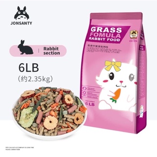 Jonsanty Grass Formula Rabbit Food 6lb (2.35kg) for rabbits, guineapigs and hamsters