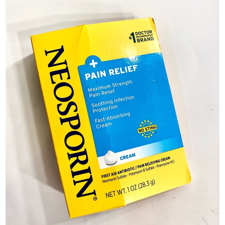 Neosporin + Pain Relief Protection Maximum Strength Cream 28.3g ...