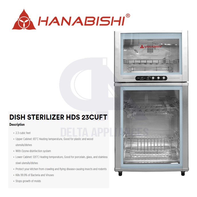Hanabishi HDS 23CUFT Dish Sterilizer Shopee Philippines