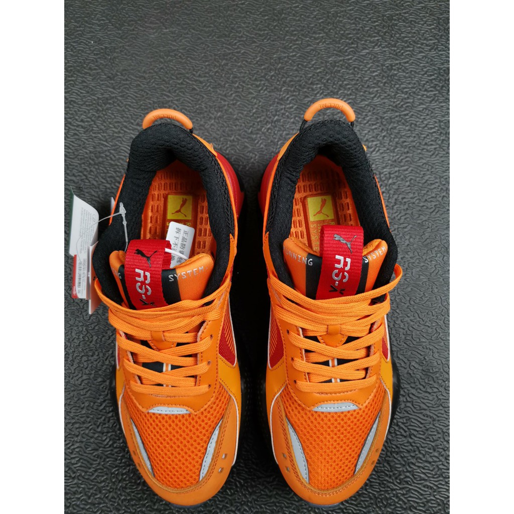 puma rsx black orange