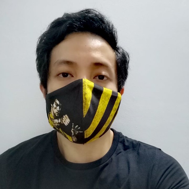 Download Bruce Lee Face Mask Washable Shopee Philippines PSD Mockup Templates