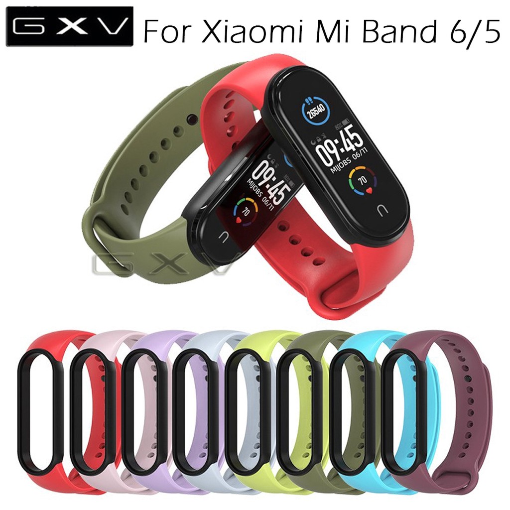 Mijobs Mi Band 5 Strap for Xiaomi Mi Band 6 Strap Double Color Sport