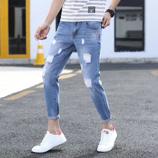 men's regular fit ripped jeans