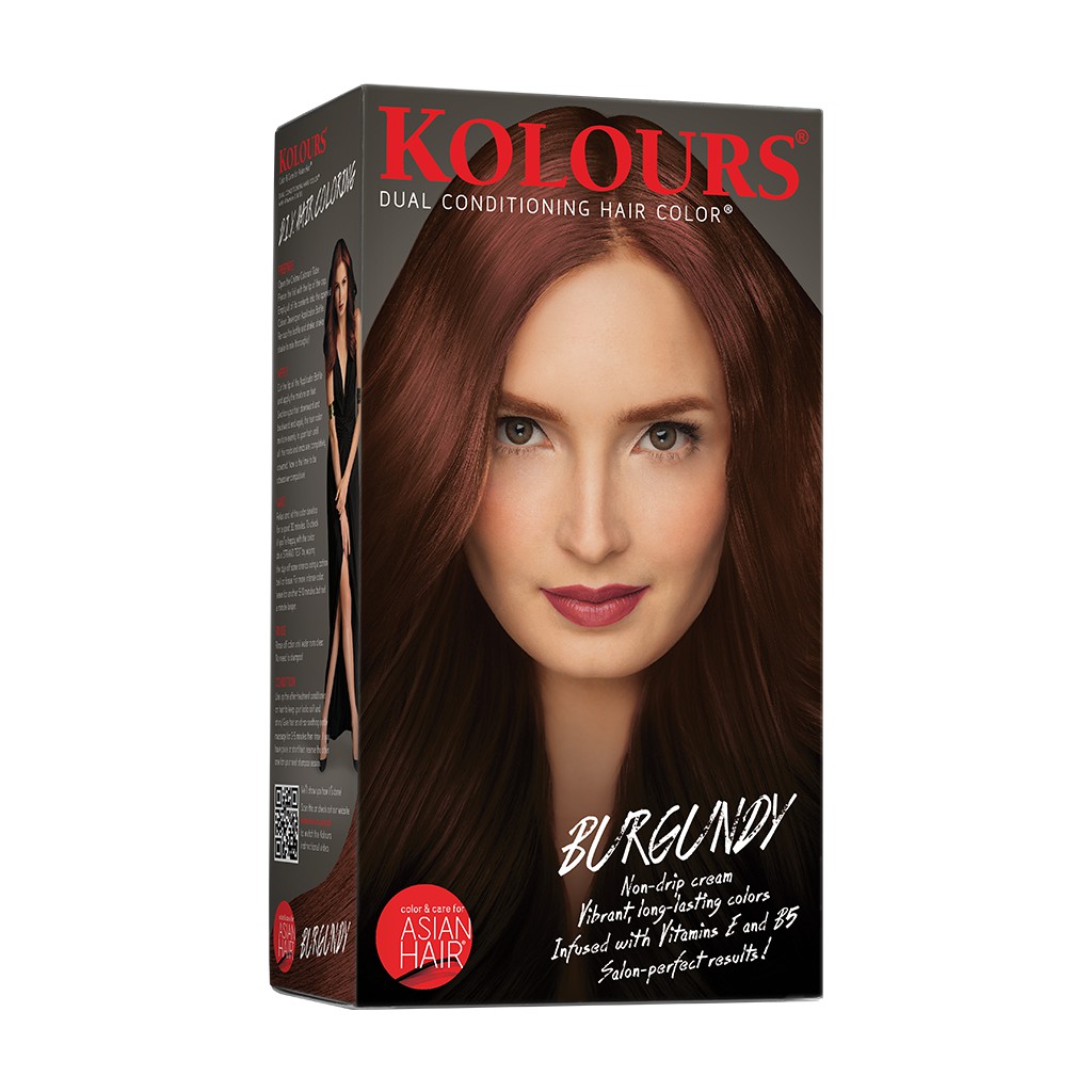 Kolours Hair Dye Burgundy 120ml Shopee Philippines