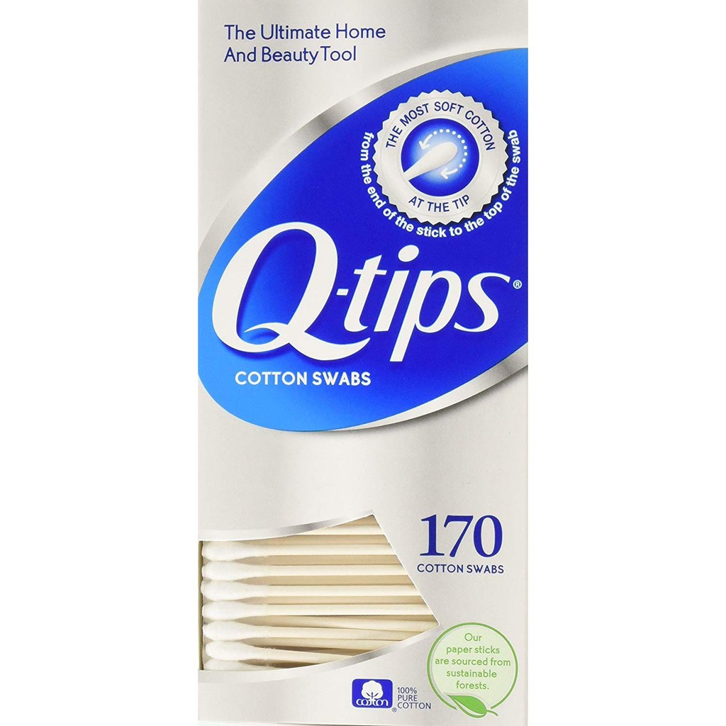 Qtips Cotton Swabs, 170 ct Shopee Philippines