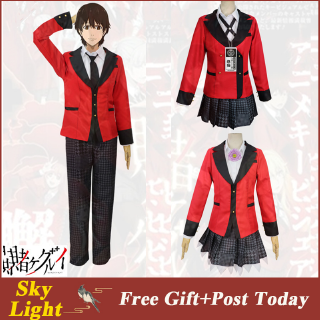 Japan Anime Kakegurui Jabami Yumeko Ryota Suzui Uniform Cosplay Costume Halloween Dress Suit Shopee Philippines - anime school uniform roblox losos