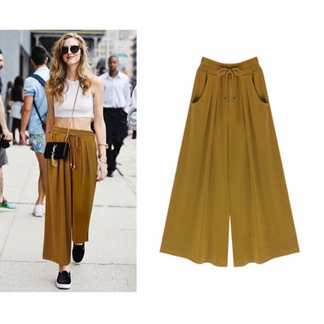 drawstring loose pants