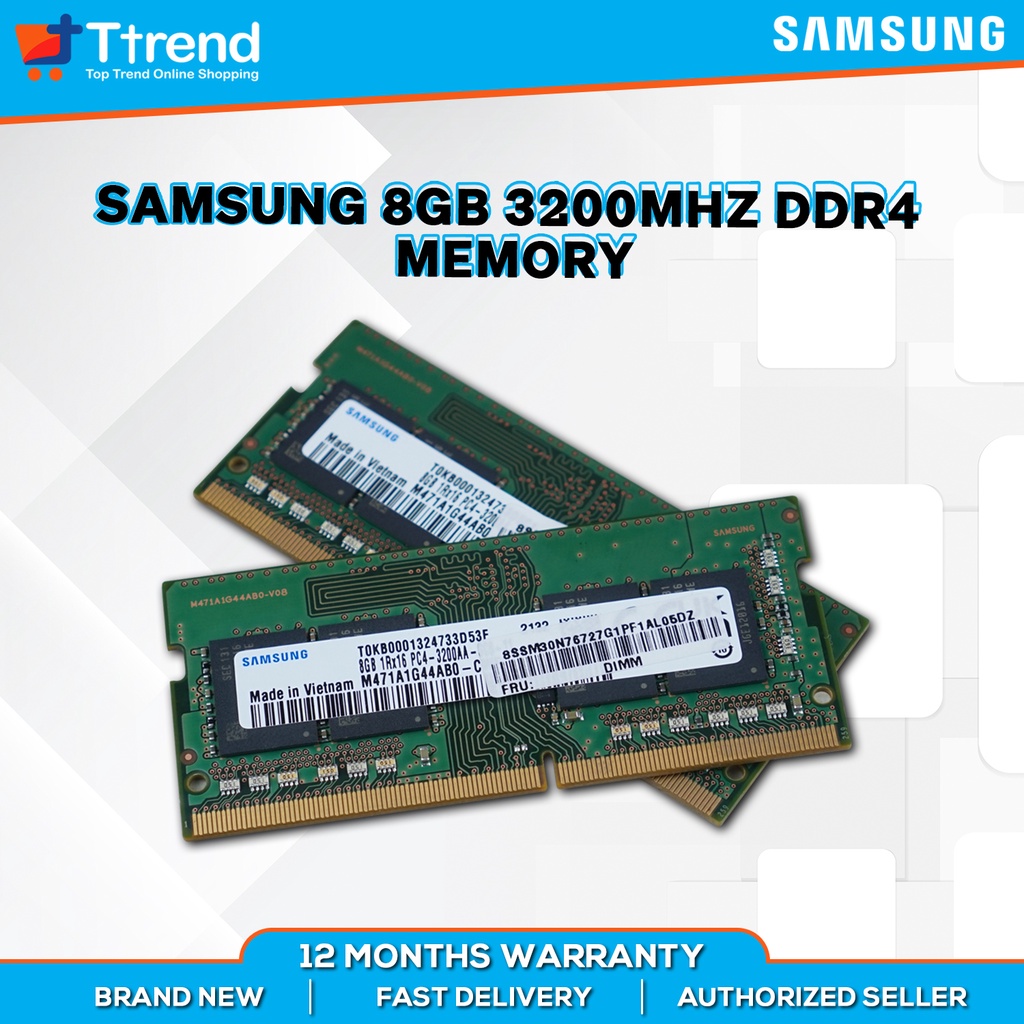 Samsung 8GB DDR4 3200 MHz PC4-25600 SODIMM RAM Laptop / Mini PC Memory ...