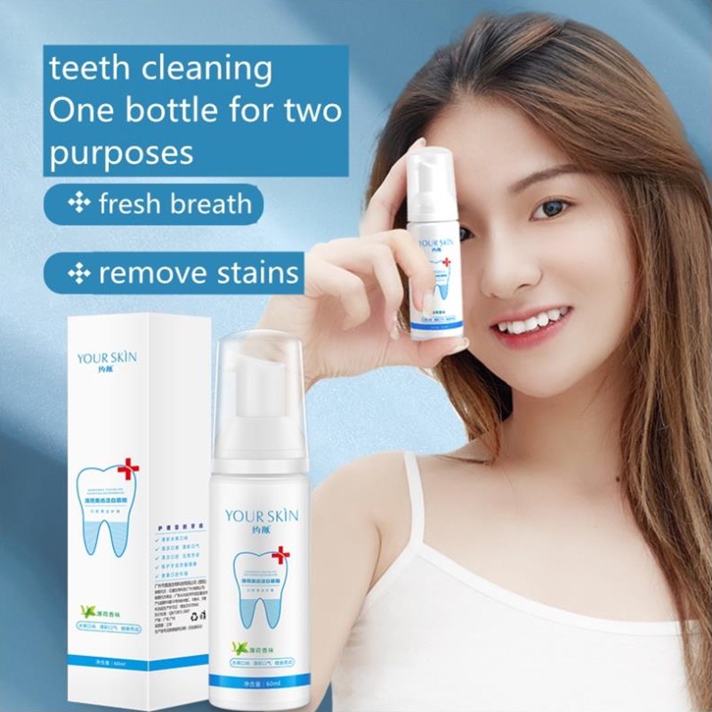 Teeth Whitening Mousse Foam Toothpaste Stain Removal Whitening Teeth ...