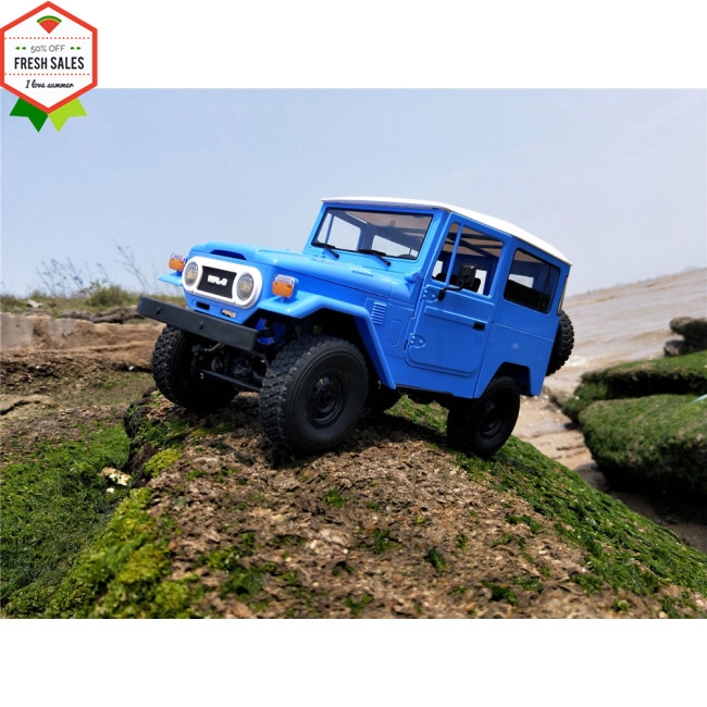 多様な 2479 WPL C34KM 1 16メタルエディションキット4WD 2.4Gバギークローラー オフロードRCカーヘッドライト 青  barbaria.com.ar