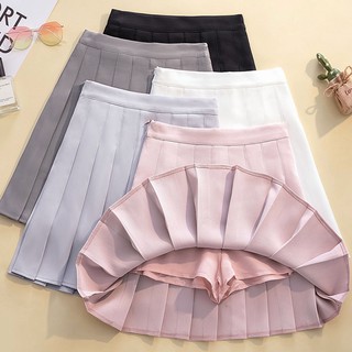 ☆XS-3XL☆ Korean Fashion Womens High Waist Skirt Slim Pleated Skater Tennis School Skirt