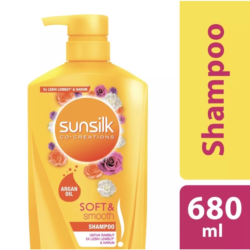 Sunsilk 680 ml shampoo / Yellow soft sunsilk shampoo 680ml Shopee