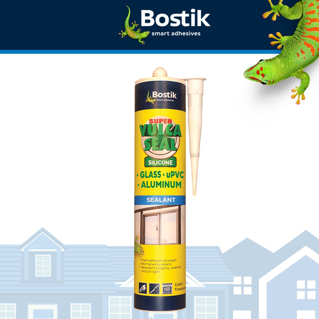 Bostik Super Vulcaseal Silicone Sealant for Glass, uPVC, and Aluminum