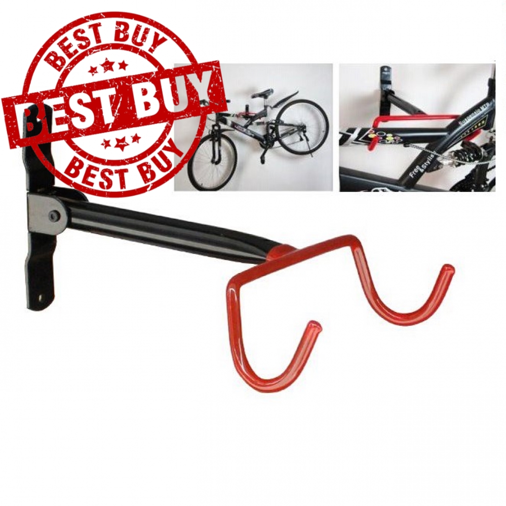 wall mounted double bike rack