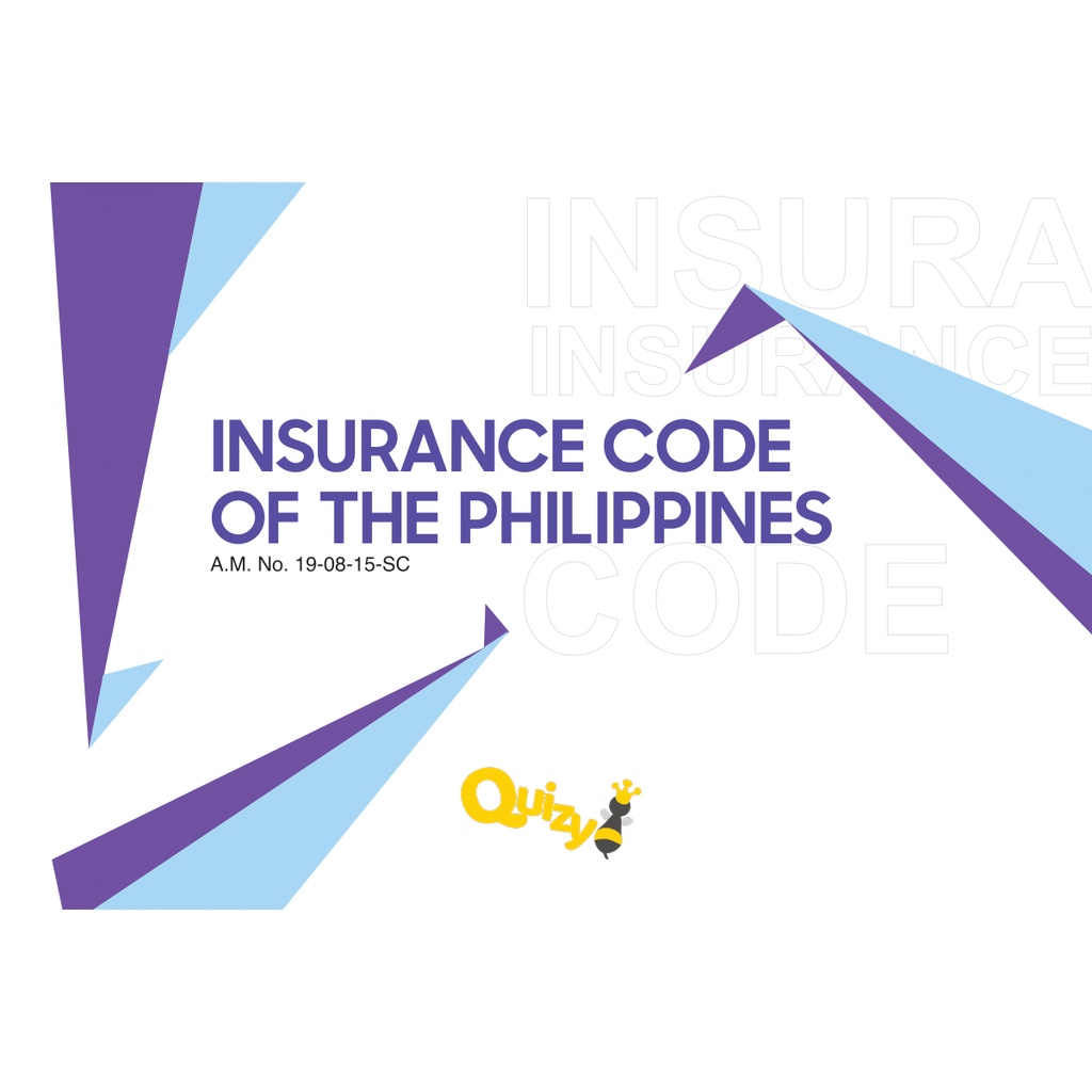 Insurance Code of the Philippines Reviewer CODAL FLASHCARDS