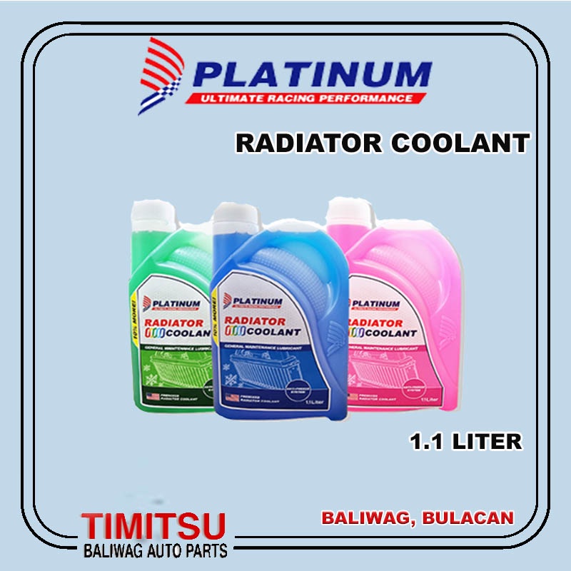 RADIATOR COOLANT PREMIXED PINK COOLANT GREEN COOLANT BLUE COOLANT